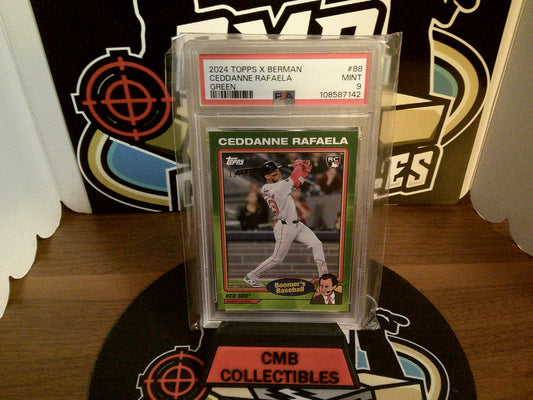 2024 Topps X Berman Ceddanne Rafaela Green #88 PSA 9