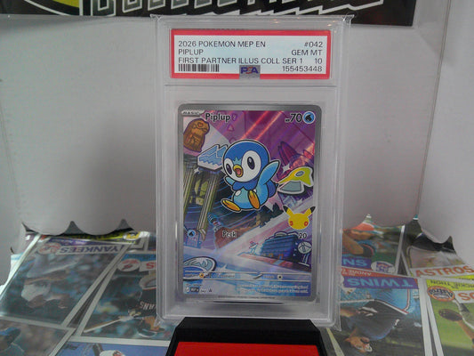 2026 POKEMON PIPLUP FIRST PARTNER PSA10