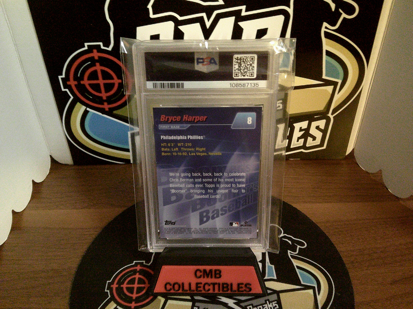 2024 Topps X Berman Bryce Harper Gold #8 PSA 9