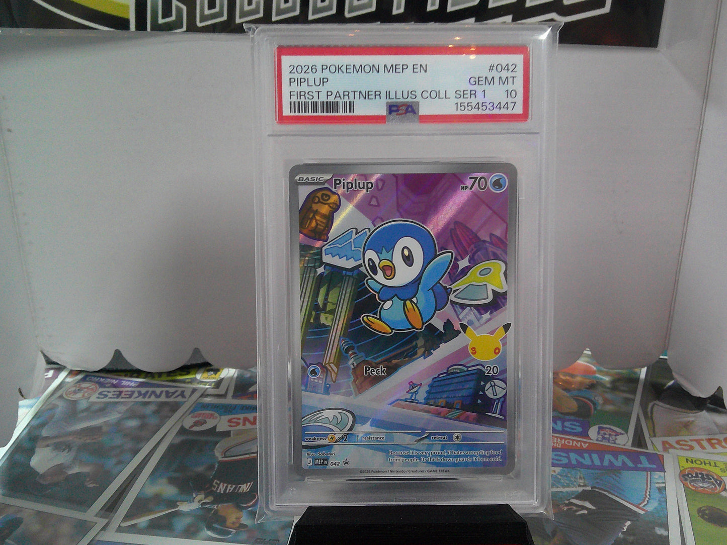 2026 POKEMON PIPLUP FIRST PARTNER PSA10