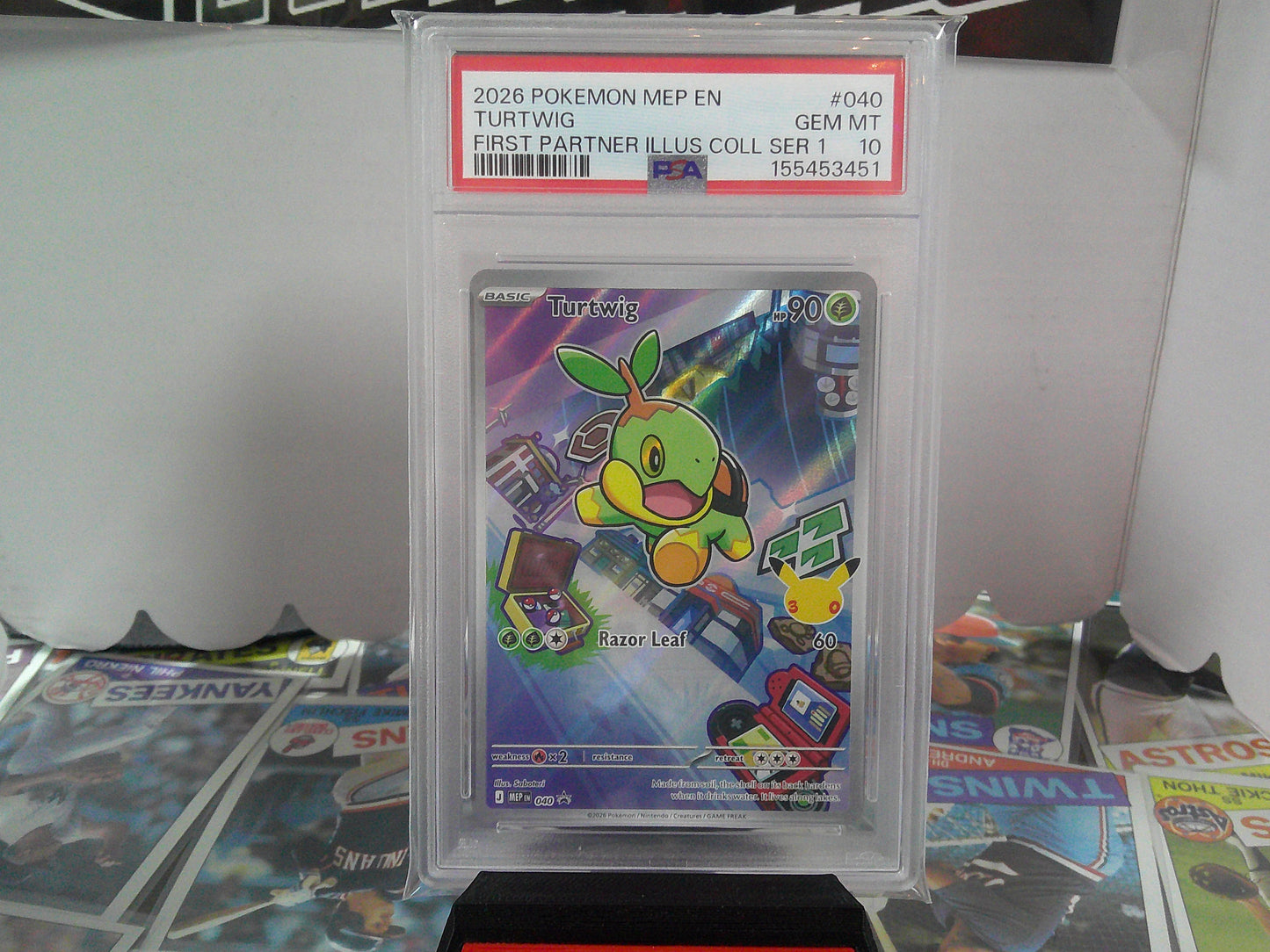 2026 POKEMON TURTWIG FIRST PARTNER PSA10