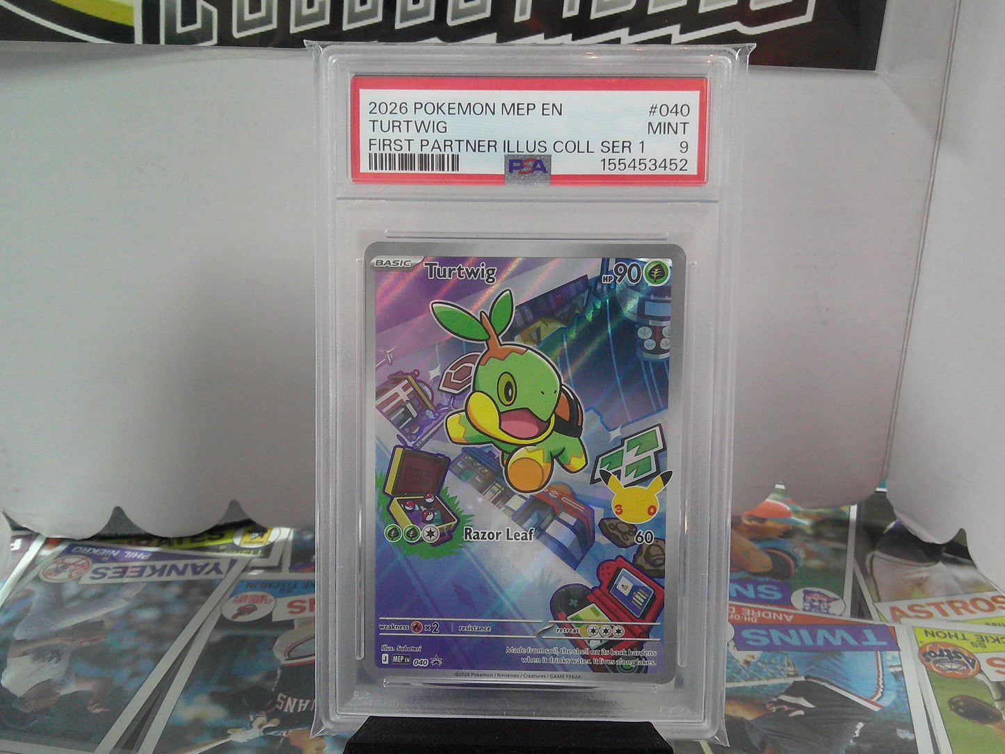 2026 POKEMON TURTWIG FIRST PARTNER PSA9