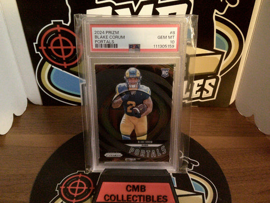 2024 Prizm Blake Corum Portals #8 PSA 10