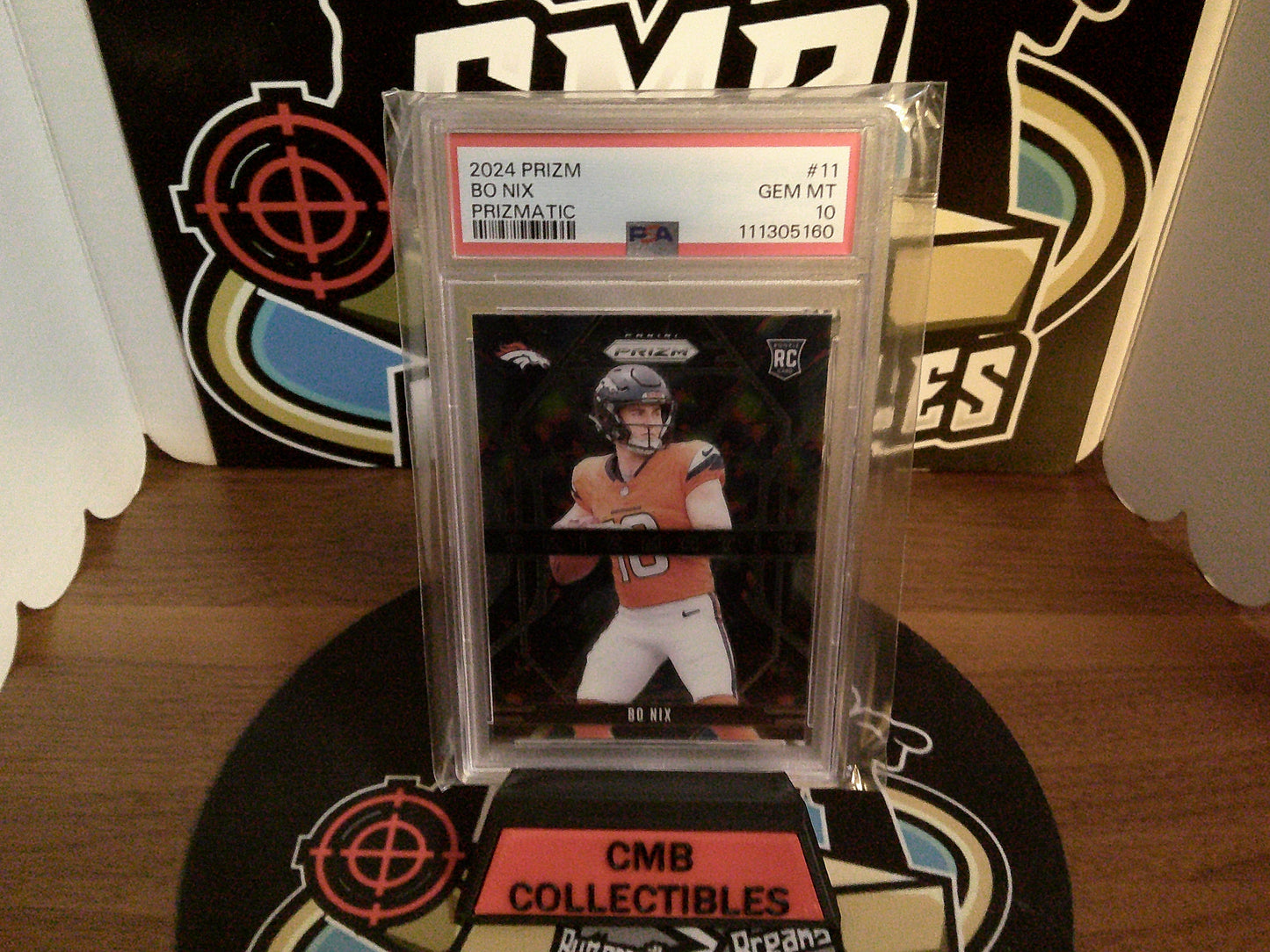 2024 Prizm Bo Nix Prizmatic #11 PSA 10