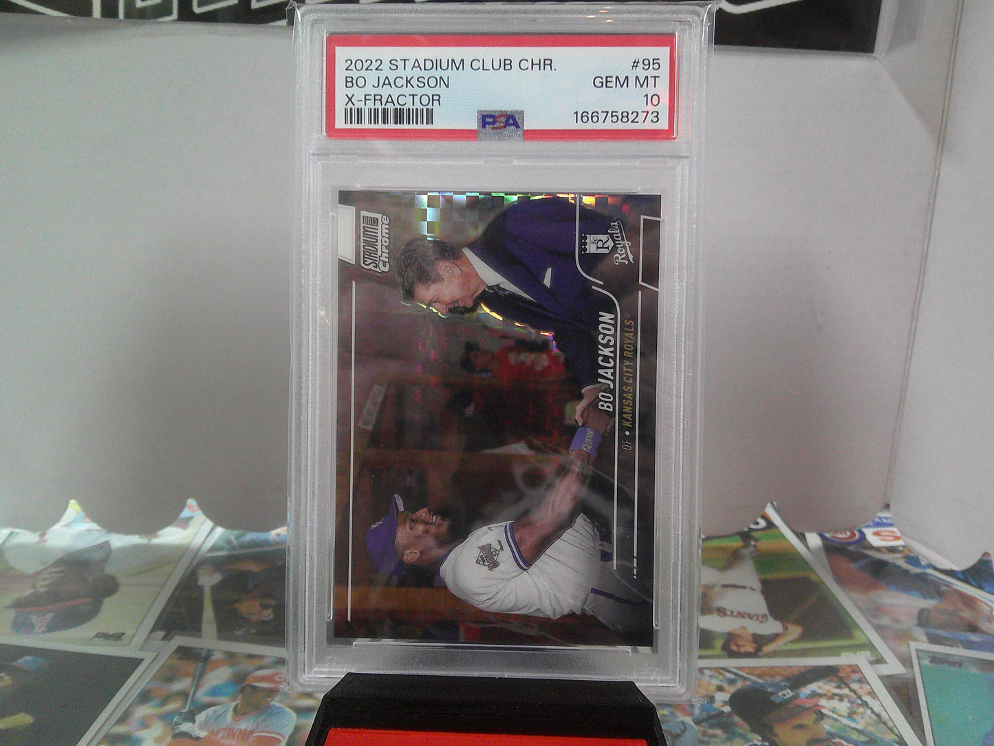 2022 STADIUM BO JACKSON X-FRACTOR #95 PSA10