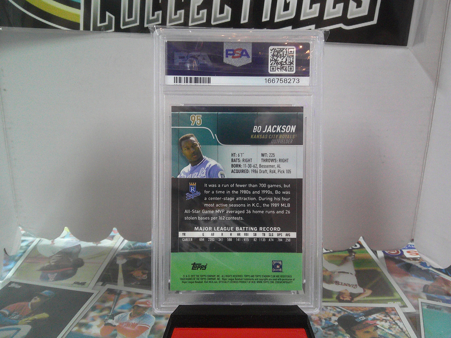 2022 STADIUM BO JACKSON X-FRACTOR #95 PSA10