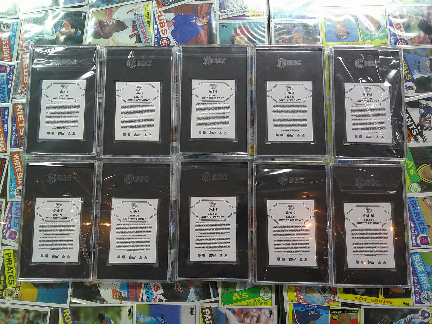 2024-25 Topps Now NHL Stickers GR8-1-10 Alex Ovechkin SGC 9-10