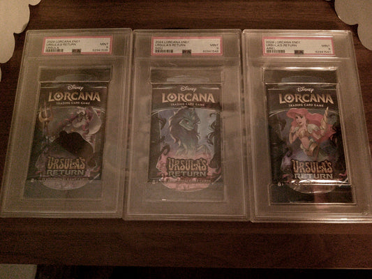 2024 Lorcana EN01 Ursula's Return Set of 3 PSA 9