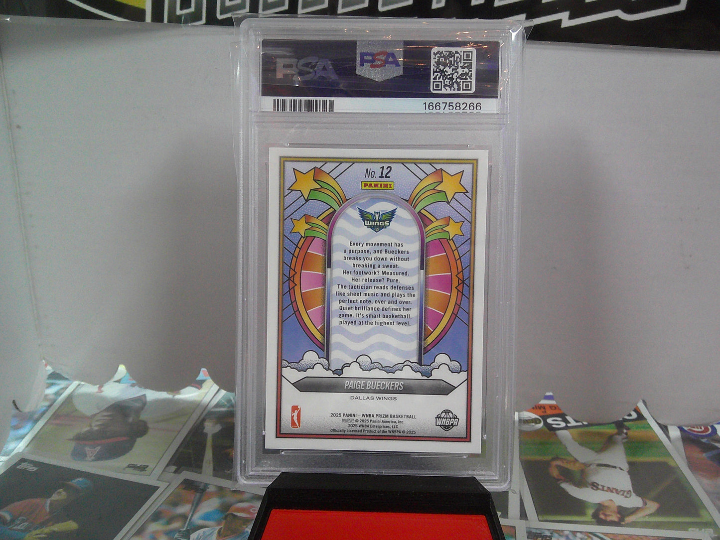 2025 PRIZM WNBA PAIGE BUECKERS RC PSA10