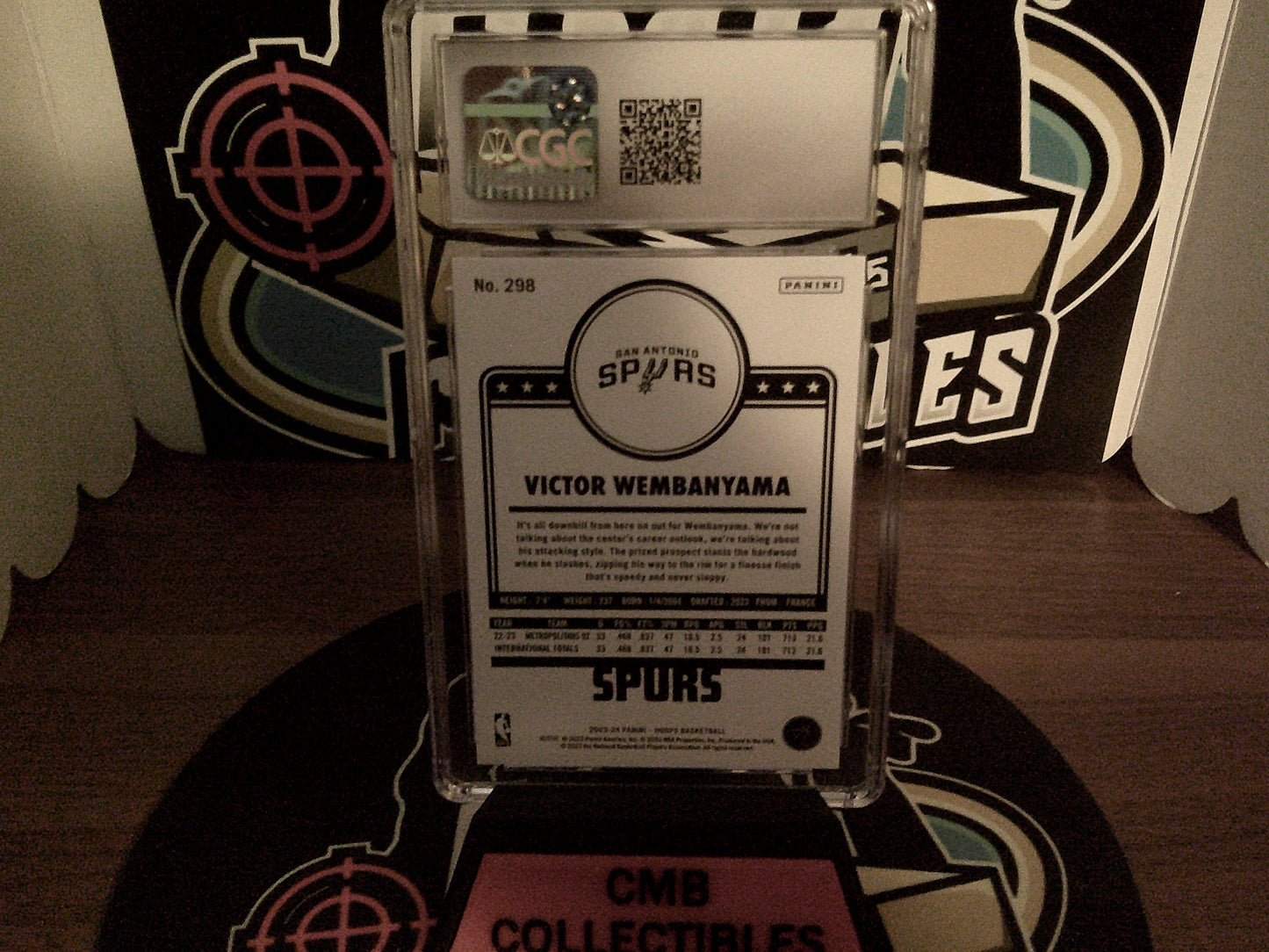 2023-24 Panini Hoops #298 Victor Wembanyama CGC 9.5