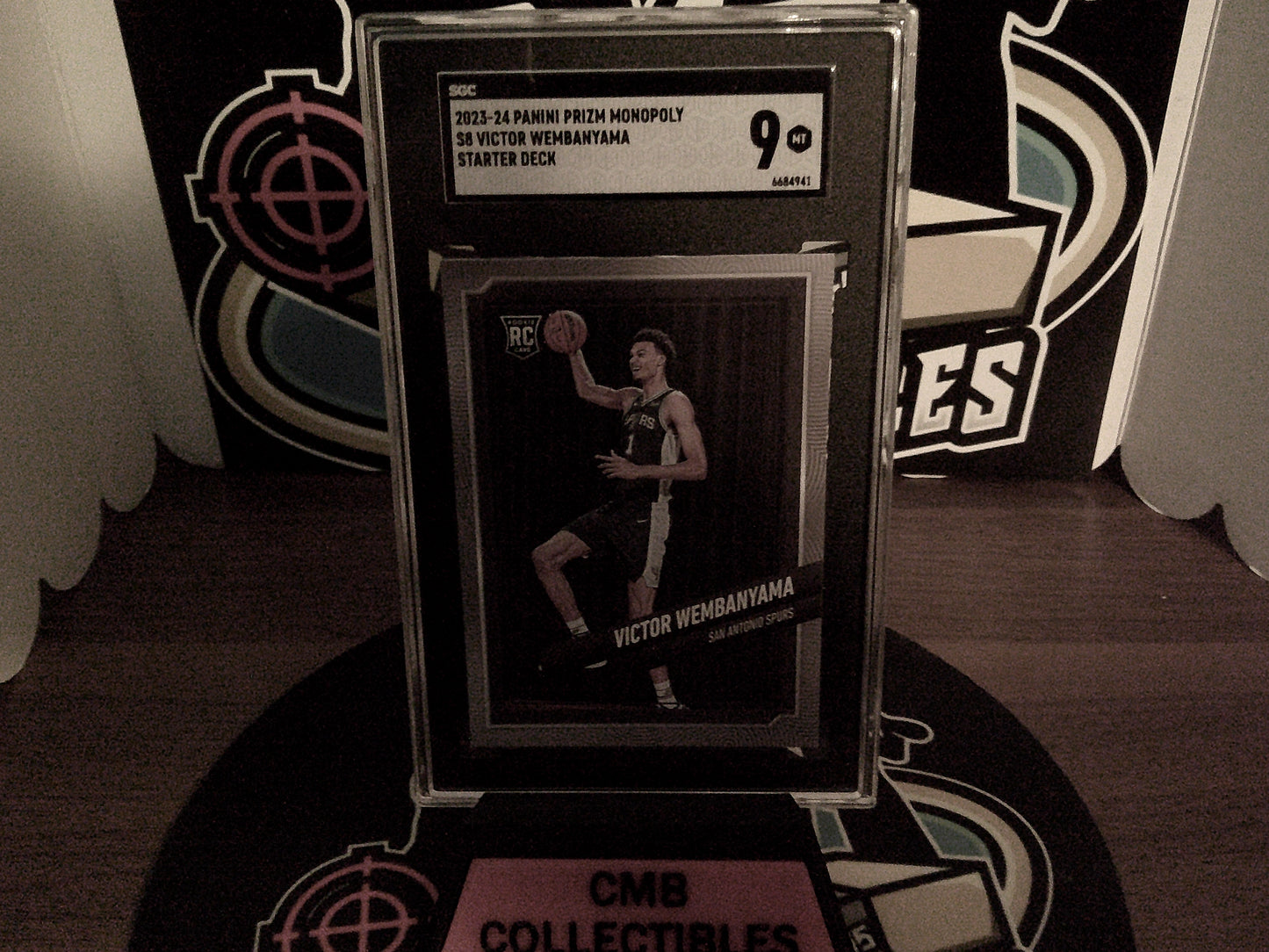 2023-24 Panini Prizm Monopoly S8 Victor Wembanyama Starter Deck SGC 9