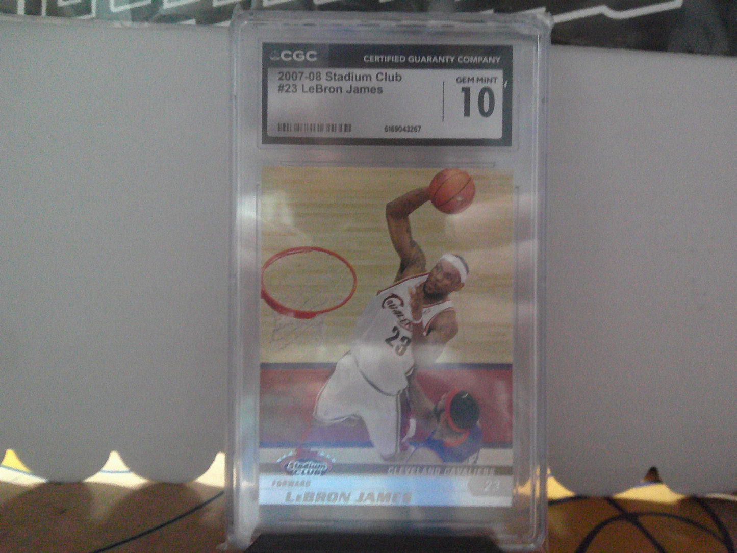 2007-08 STADIUM CLUB LEBRON JAMES CGC 10