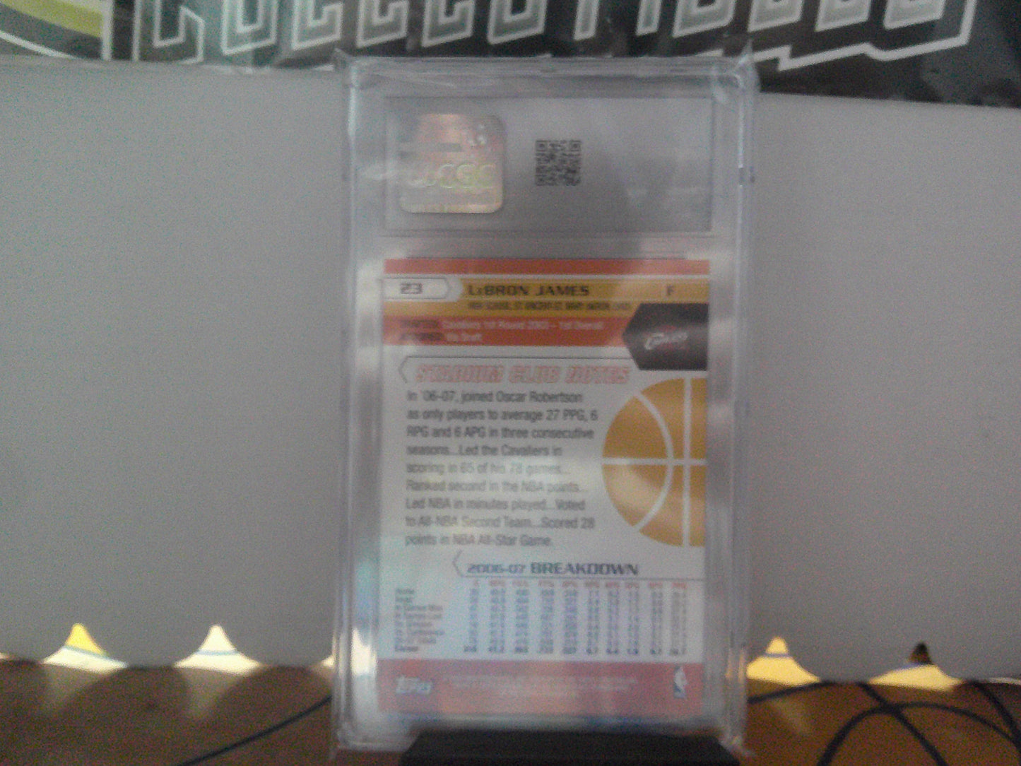 2007-08 STADIUM CLUB LEBRON JAMES CGC 10