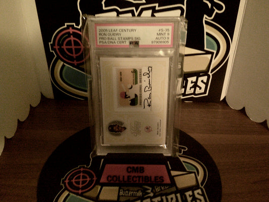 2005 Leaf Century Ron Guidry Pro Ball Stamps Sig. PSA/DNA Cert Auto 9 PSA 9