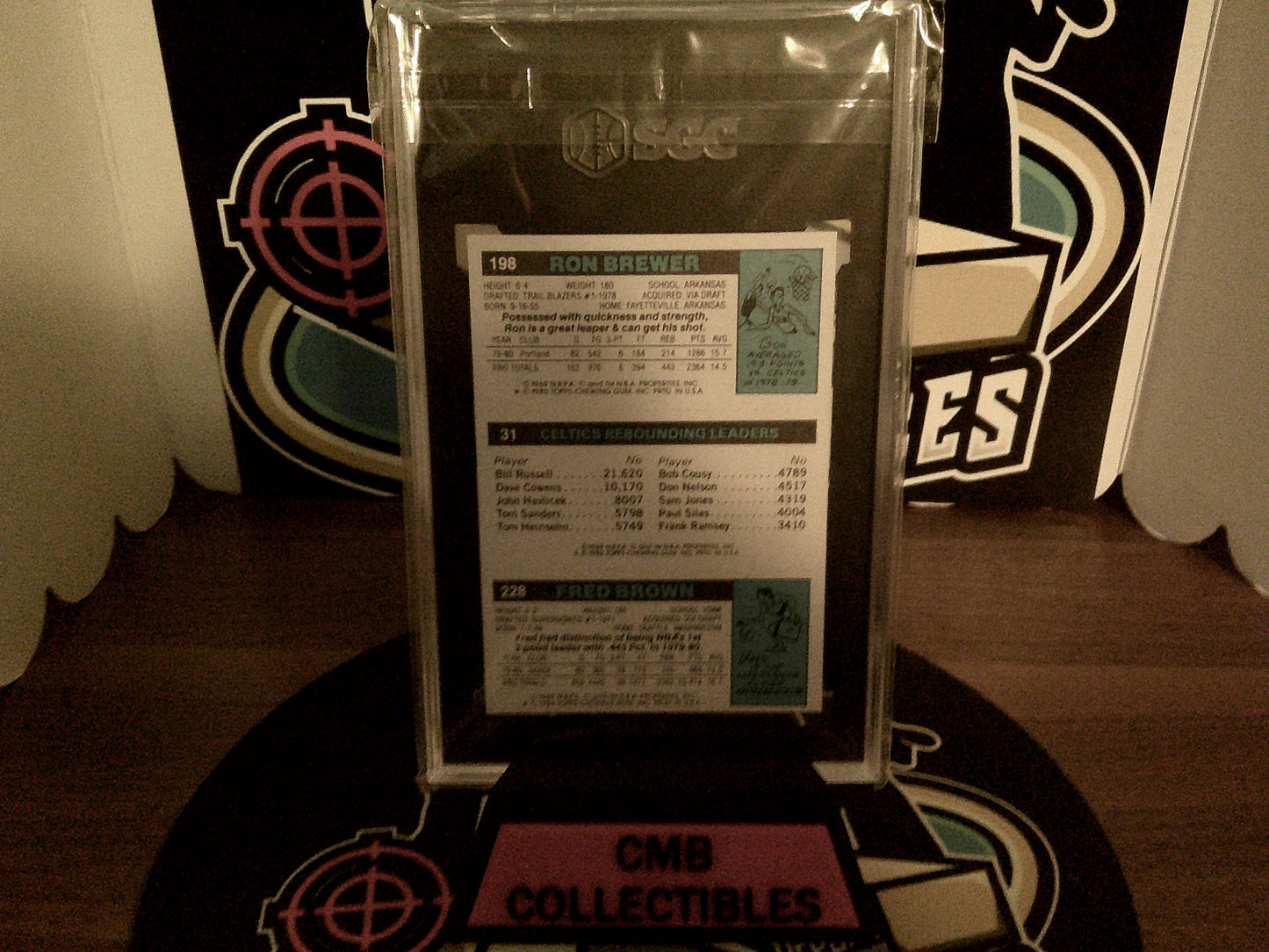 1980-81 Topps #165 Brown/Bird/Brewer SGC 5