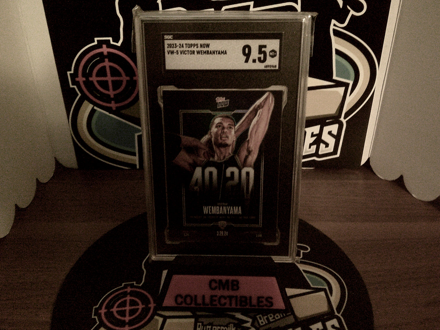 2023-24 Topps Now VW-5 Victor Wembanyama SGC 9.5