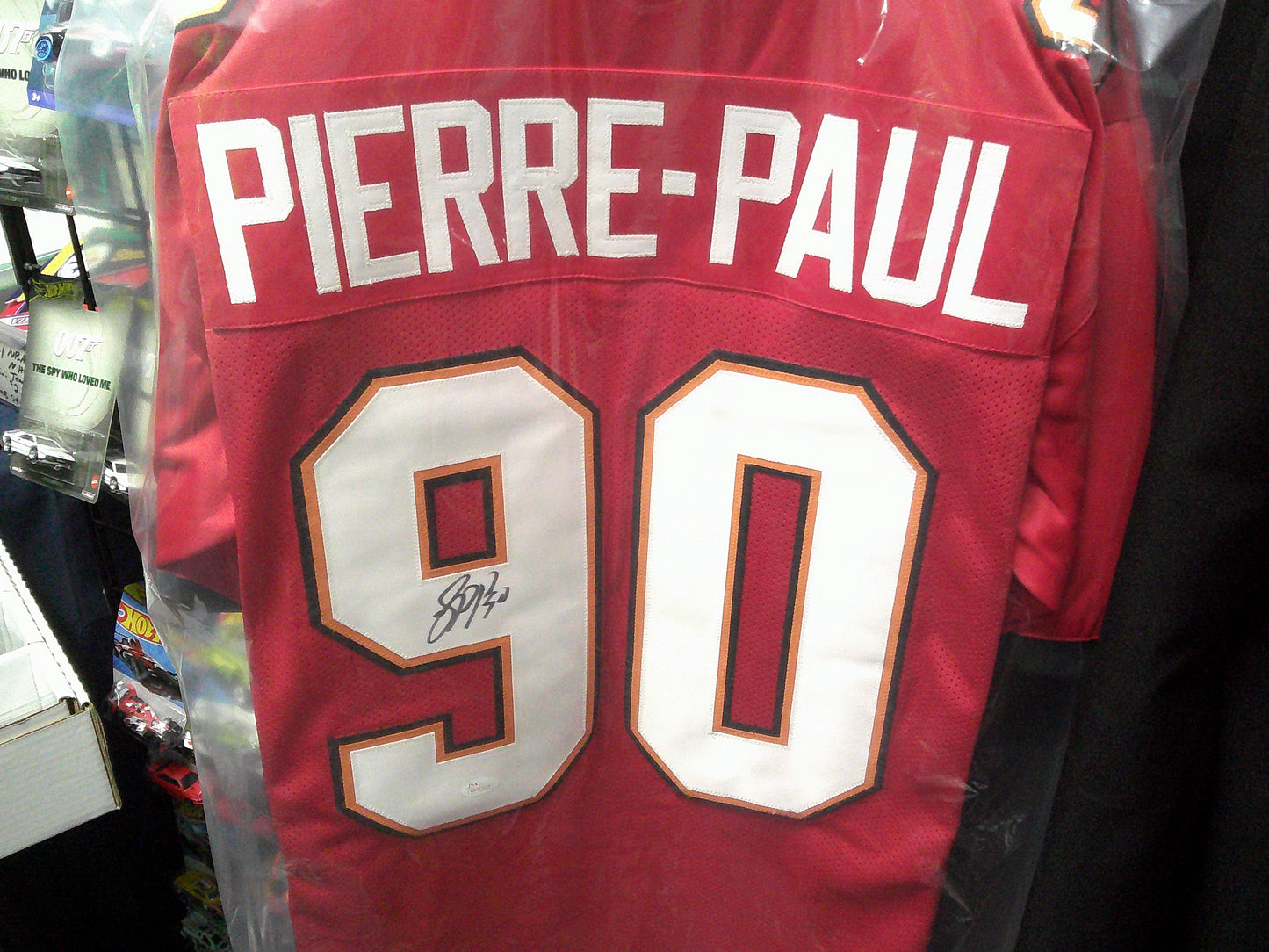 Jason Pierre-Paul Autographed Tampa Bay Bucs Jersey. JSA COA