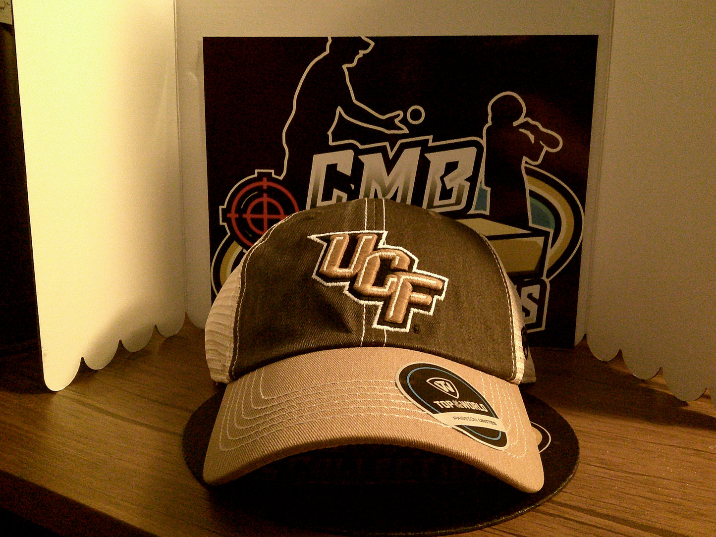 UCF Knights Top of the World Offroad Adjustable Trucker Hat-Black/Gold