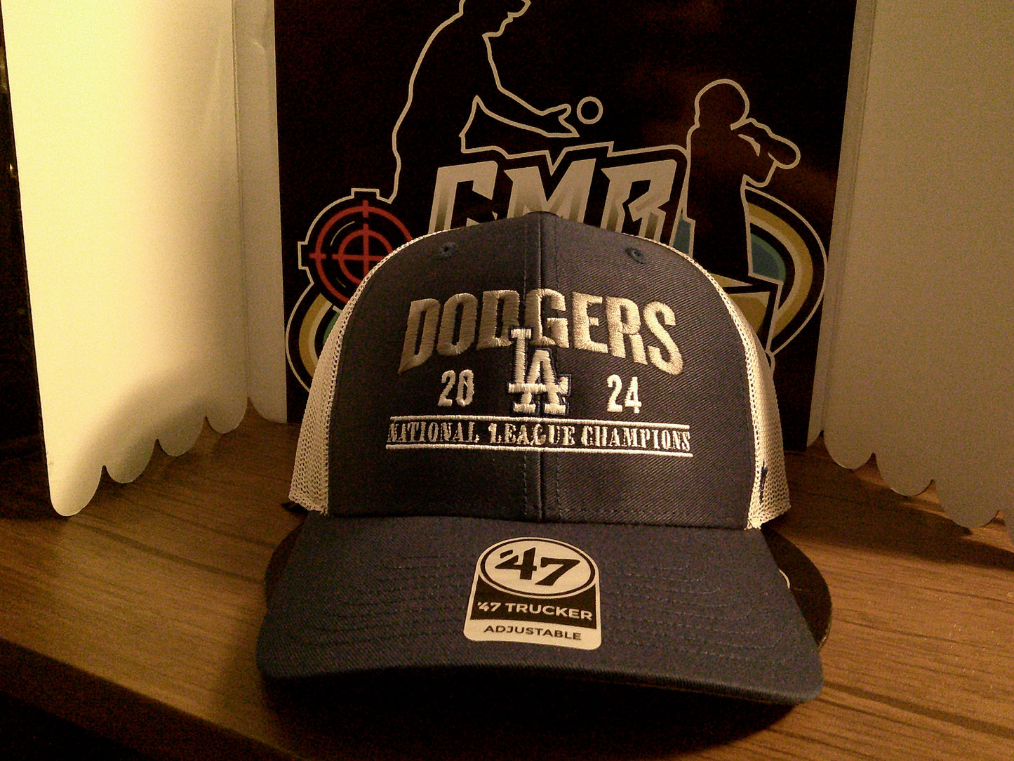 New York Yankees '47 2024 American League Champions Trucker Adjustable Hat-Navy