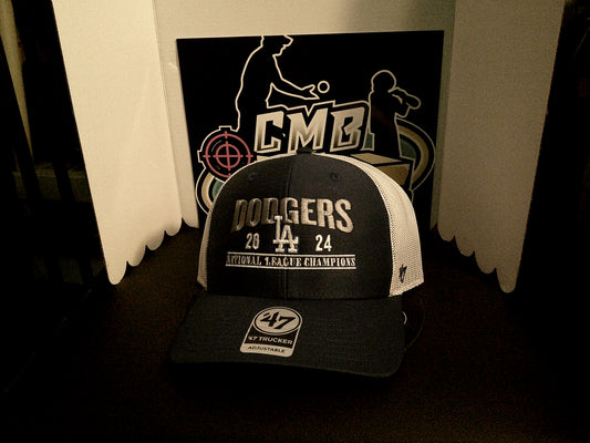 Los Angeles Dodgers '47 2024 National League Champions Trucker Adjustable Hat-Royal