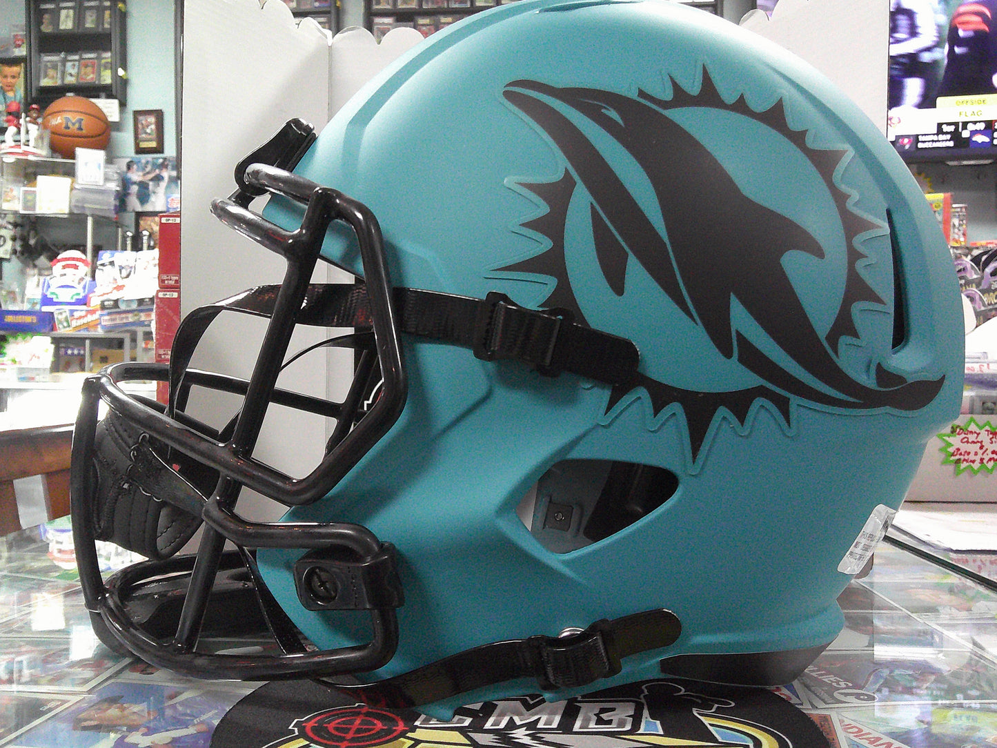 Ricky Williams Signed Miami Dolphins Rave Full-Size Replica Football Helmet Beckett COA