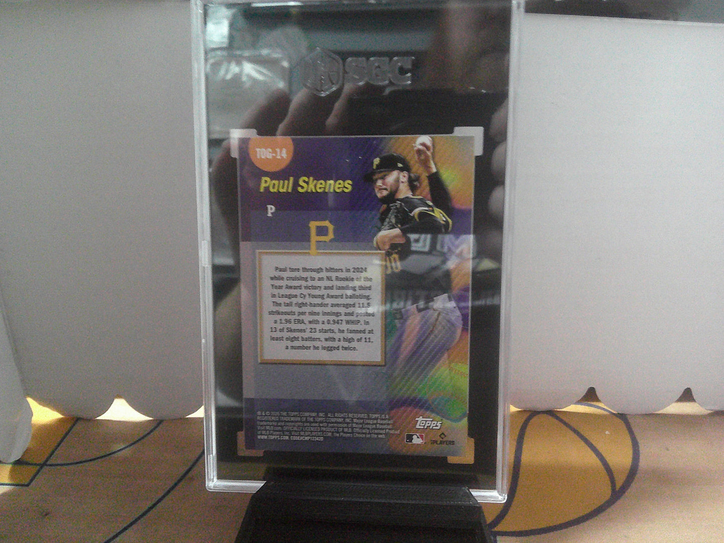 2026 TOG-14 PAUL SKENES TITANS OF THE GAME SGC 9.5