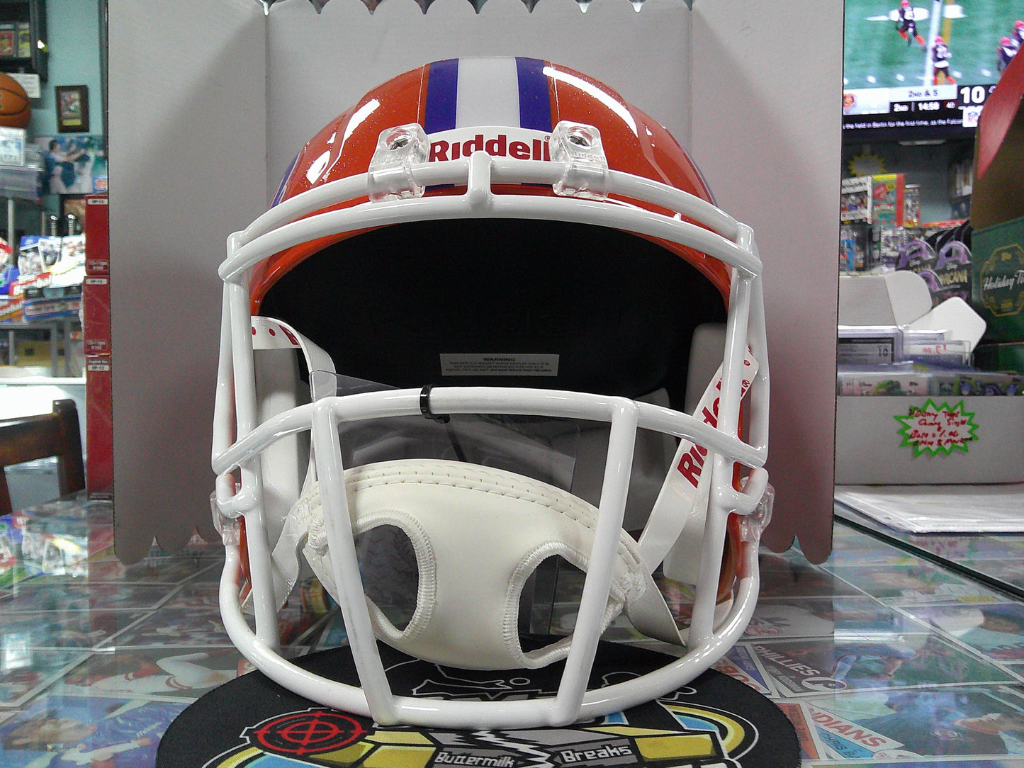 Kyle Pitts Signed Florida Gators Orange Speed Full-Size Replica Football Helmet Beckett COA