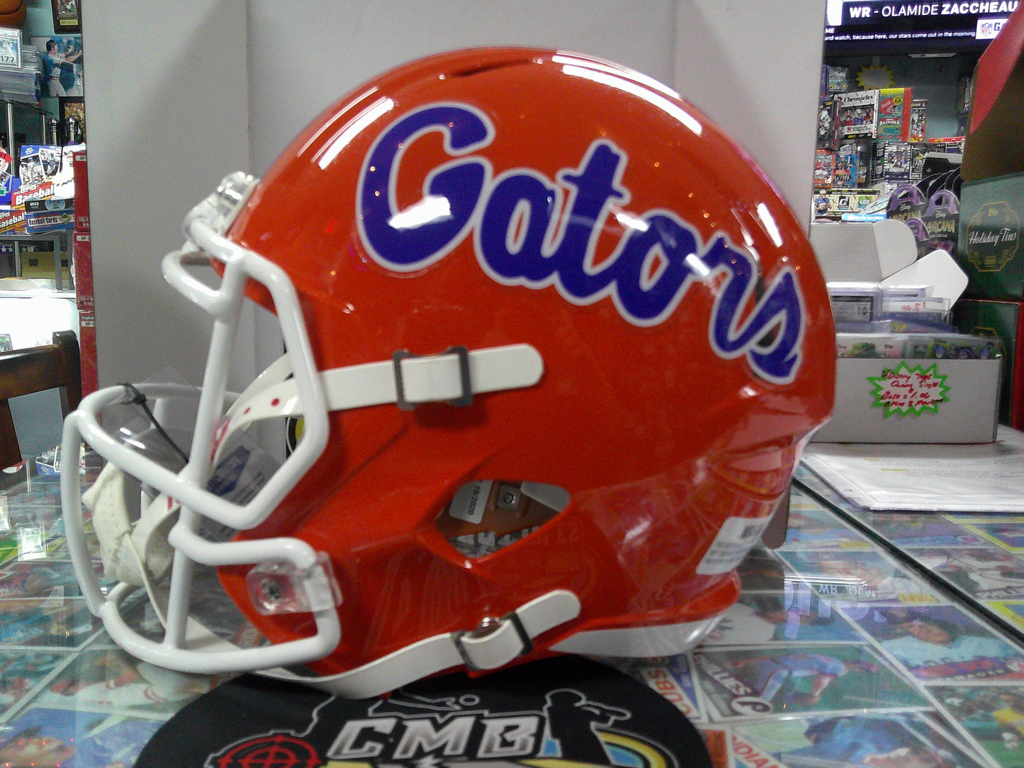 Kyle Pitts Signed Florida Gators Orange Speed Full-Size Replica Football Helmet Beckett COA