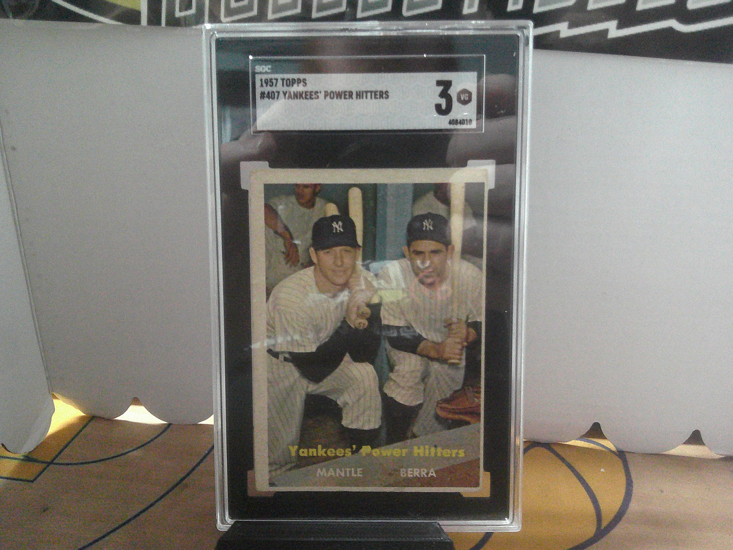 1957 TOPPS 407 YANKEES POWER HITTERS