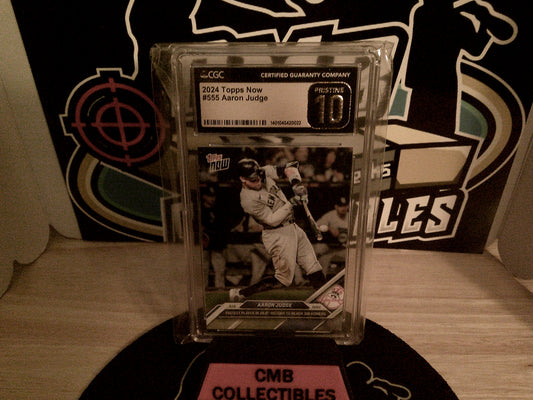 2024 Topps Now #555 Aaron Judge CGC Pristine 10