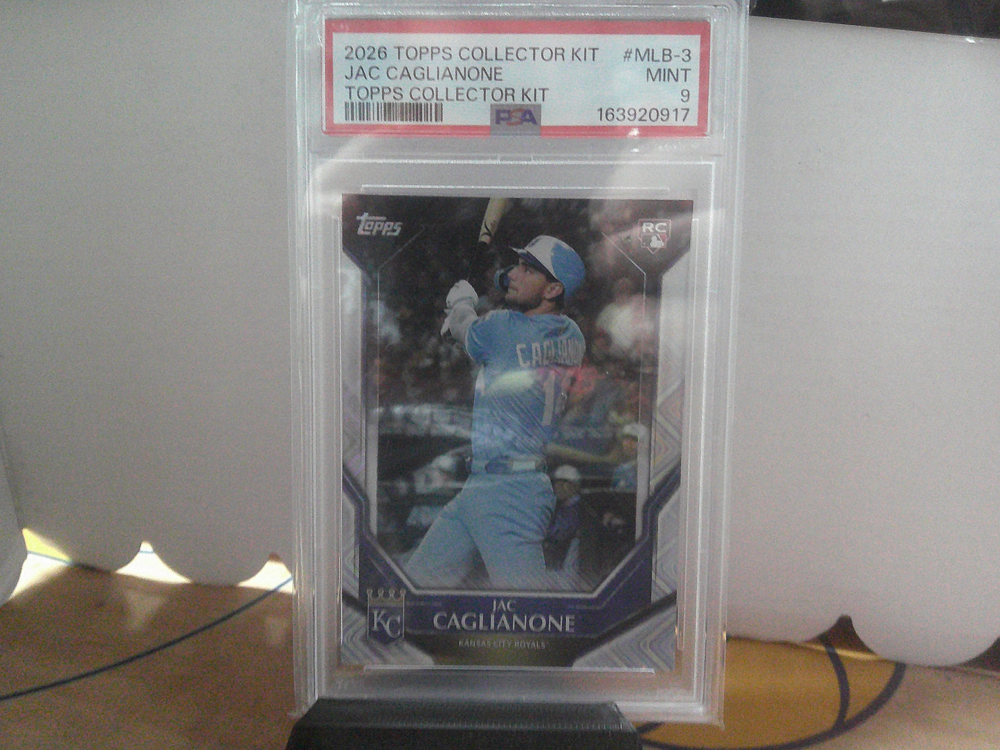 2026 TOPPS COLLECTOR KIT JAC CAGLIANONE PSA 9