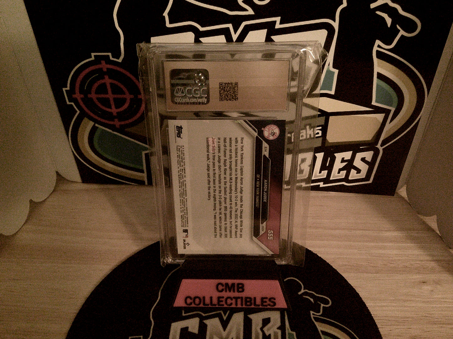 2024 Topps Now #555 Aaron Judge CGC Pristine 10