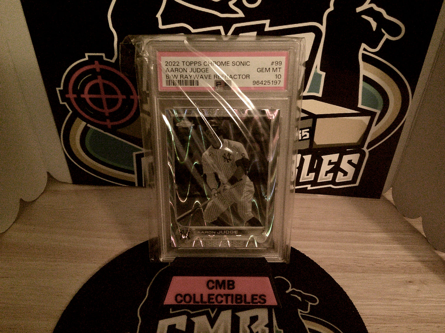 2022 Topps Chrome Sonic Aaron Judge B/W Raywave Refractor #99 PSA 10