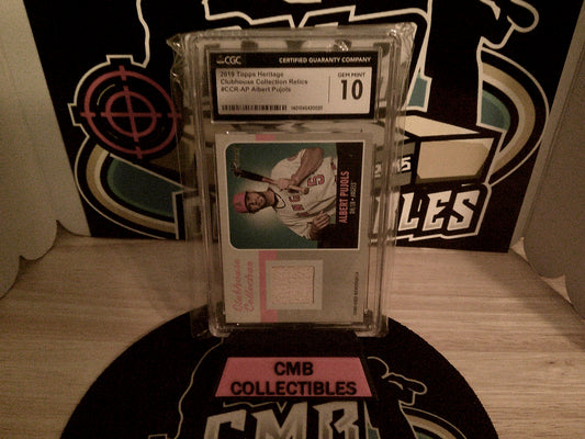 2019 Topps Heritage Clubhouse Collection Relics #CCR-AP Albert Pujois CGC 10