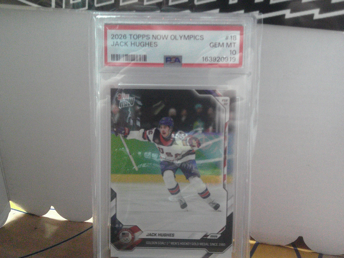 2026 TOPPS NOW OLYMPICS JACK HUGHES PSA 10