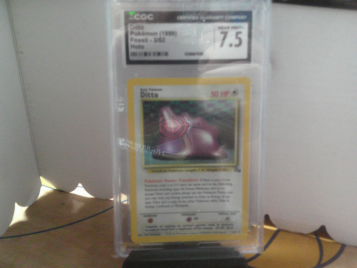 POKEMON DITTO FOSSIL CGC 7.5