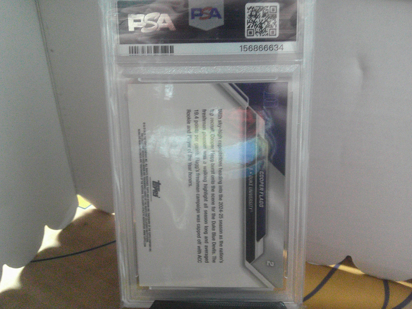 2025 BOWMAN U NOW COOPER FLAGG PSA 9