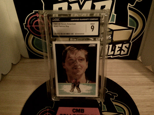 1991-92 Score American #342 Patrick Roy CGC 9