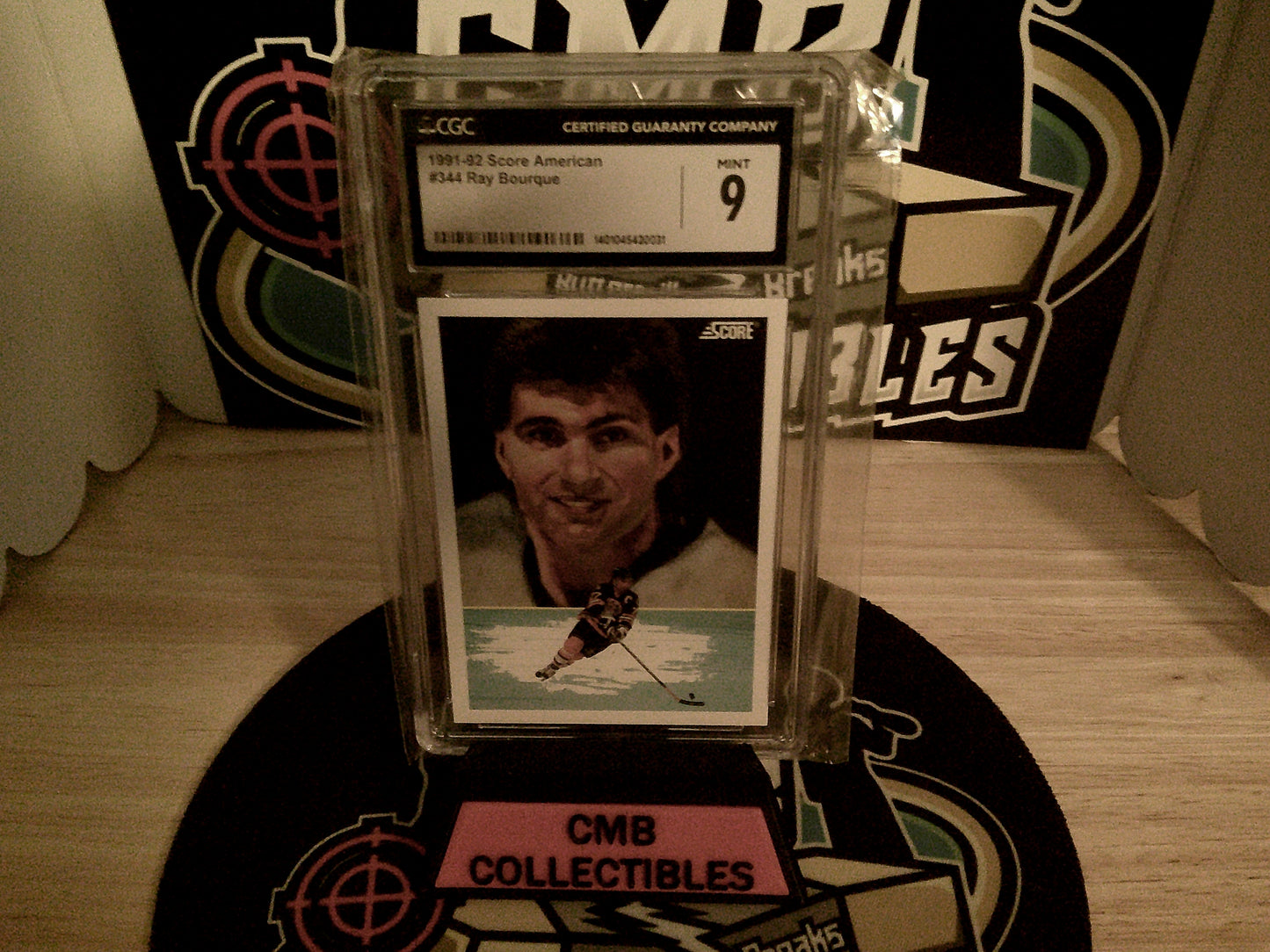 1991-92 Score American #344 Ray Bourque CGC 9