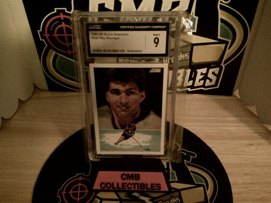 1991-92 Score American #344 Ray Bourque CGC 9