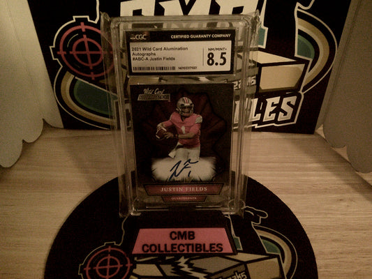 2021 Wild Card Alumination Autographs #ABC-A Justin Fields CGC 8.5 Auto 10