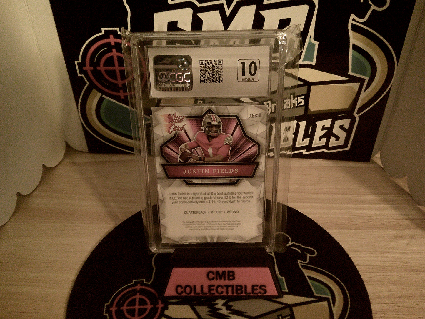 2021 Wild Card Alumination Autographs #ABC-A Justin Fields CGC 8.5 Auto 10