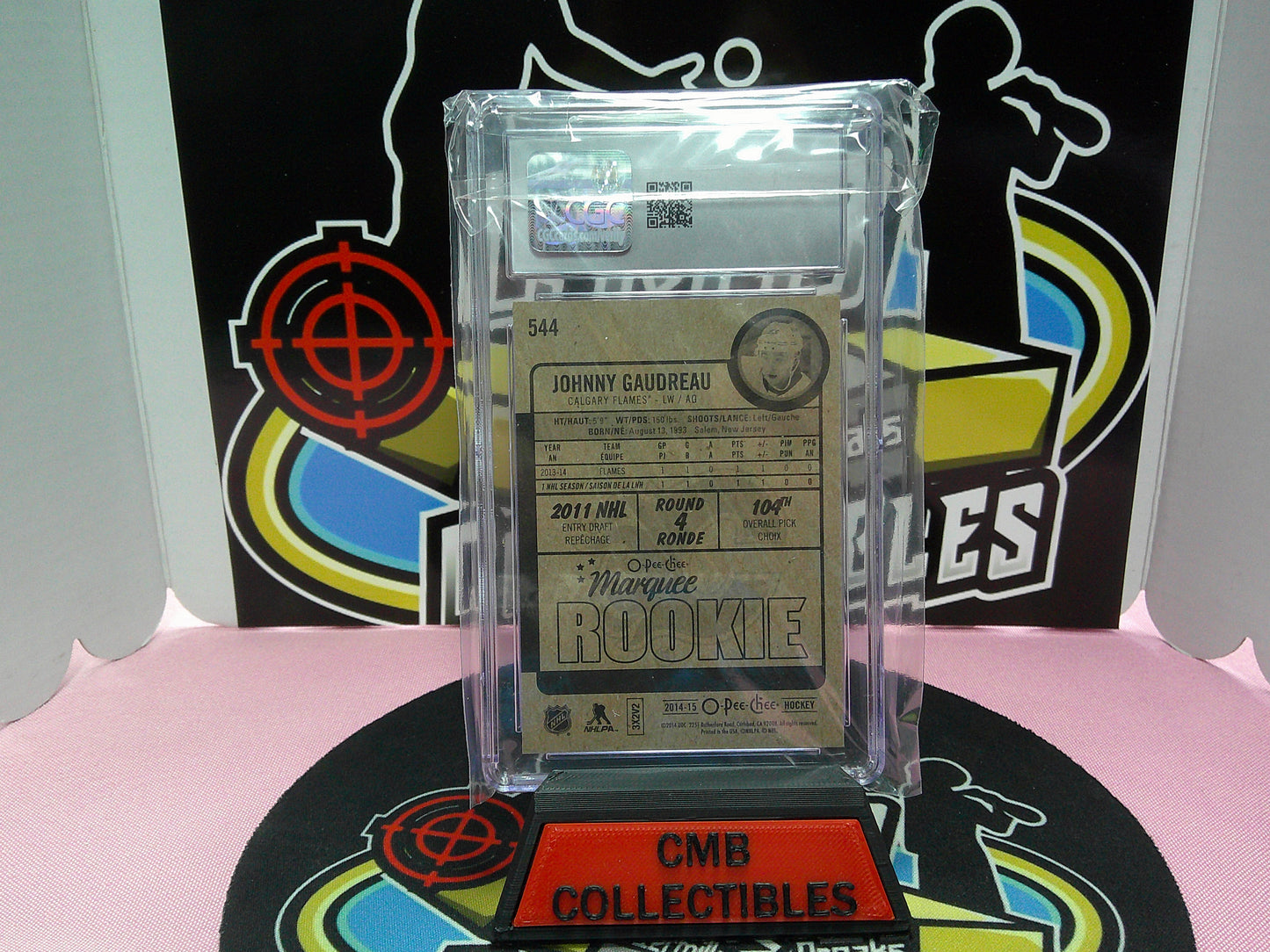 2014-15 O-Pee-Chee #544 Johnny Gaudreau CGC 9