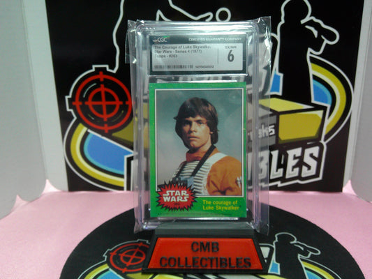 The Courage of Luke Skywalker Star Wars-Series 4 (1977) Topps-#263 CGC 6