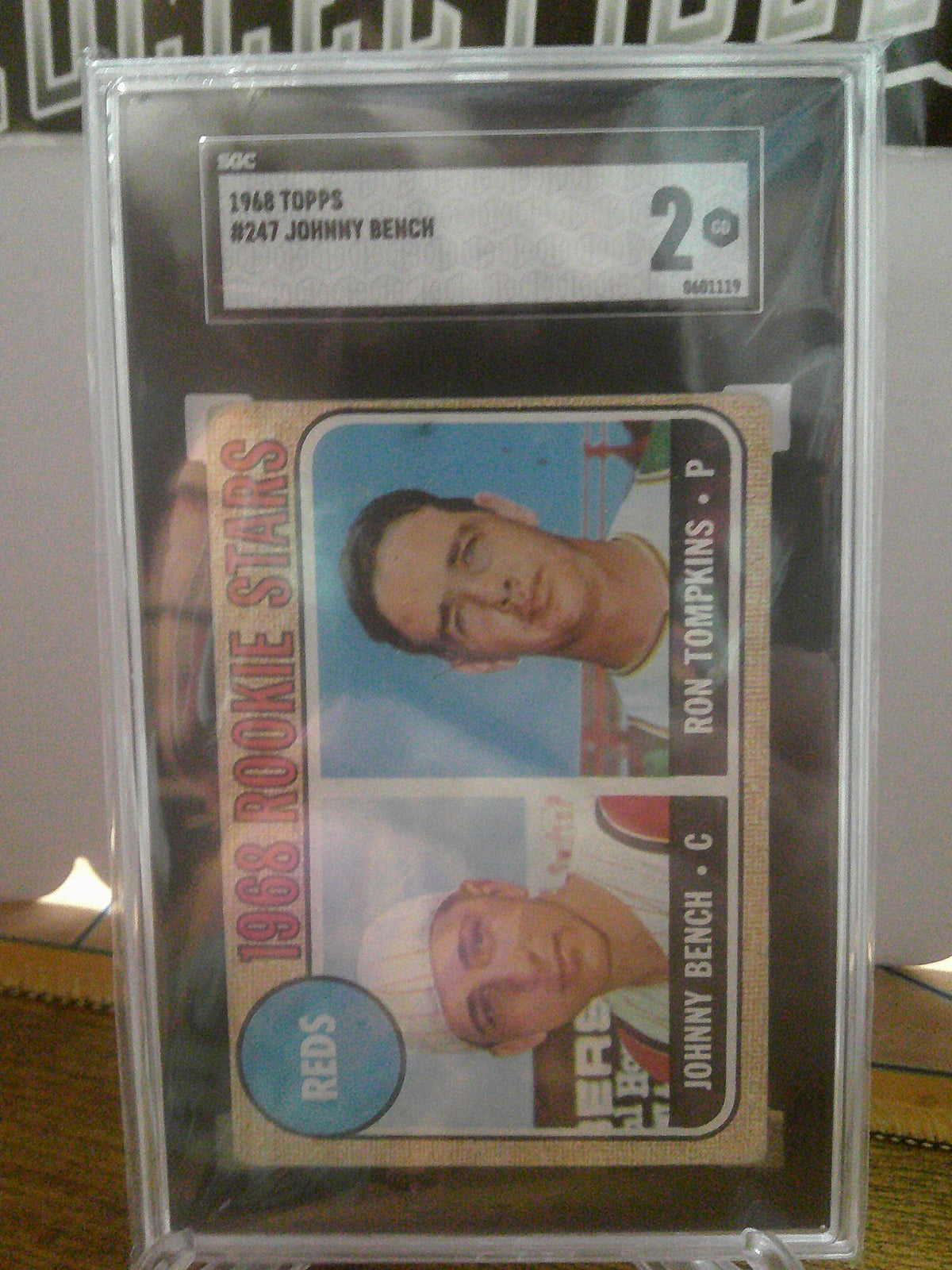 1968 TOPPS JOHNNY BENCH ROOKIE SGC 2