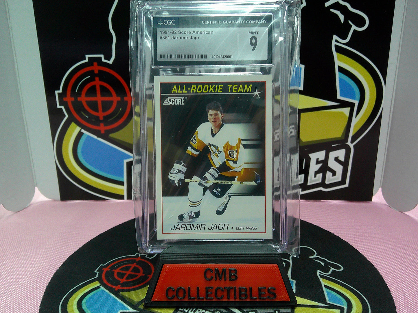 1991-92 Score American #351 Jaromir Jagr CGC 9