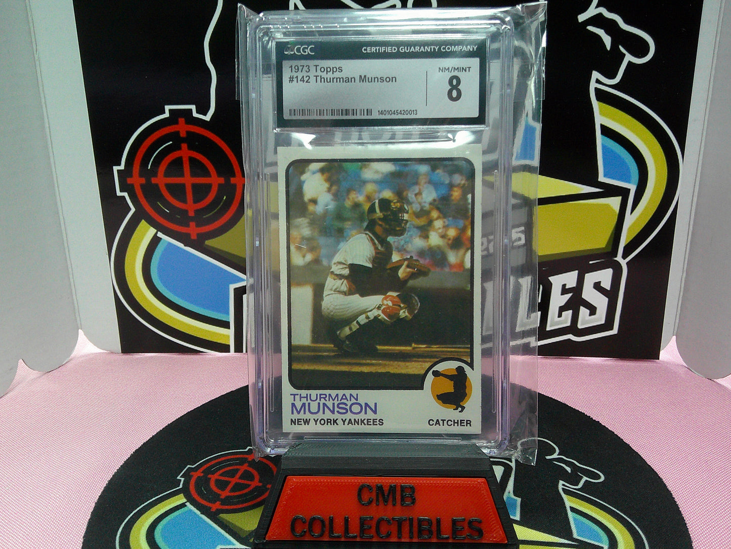 1973 Topps #142 Thurman Munson CGC 8