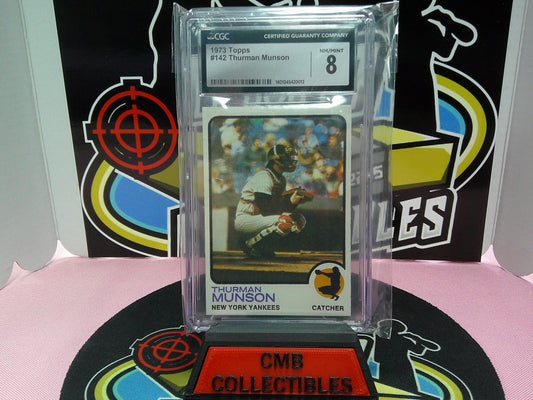 1973 Topps #142 Thurman Munson CGC 8