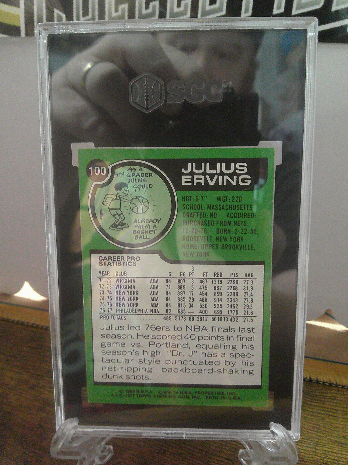 1977-78 TOPPS JULIUS ERVING SGC 2