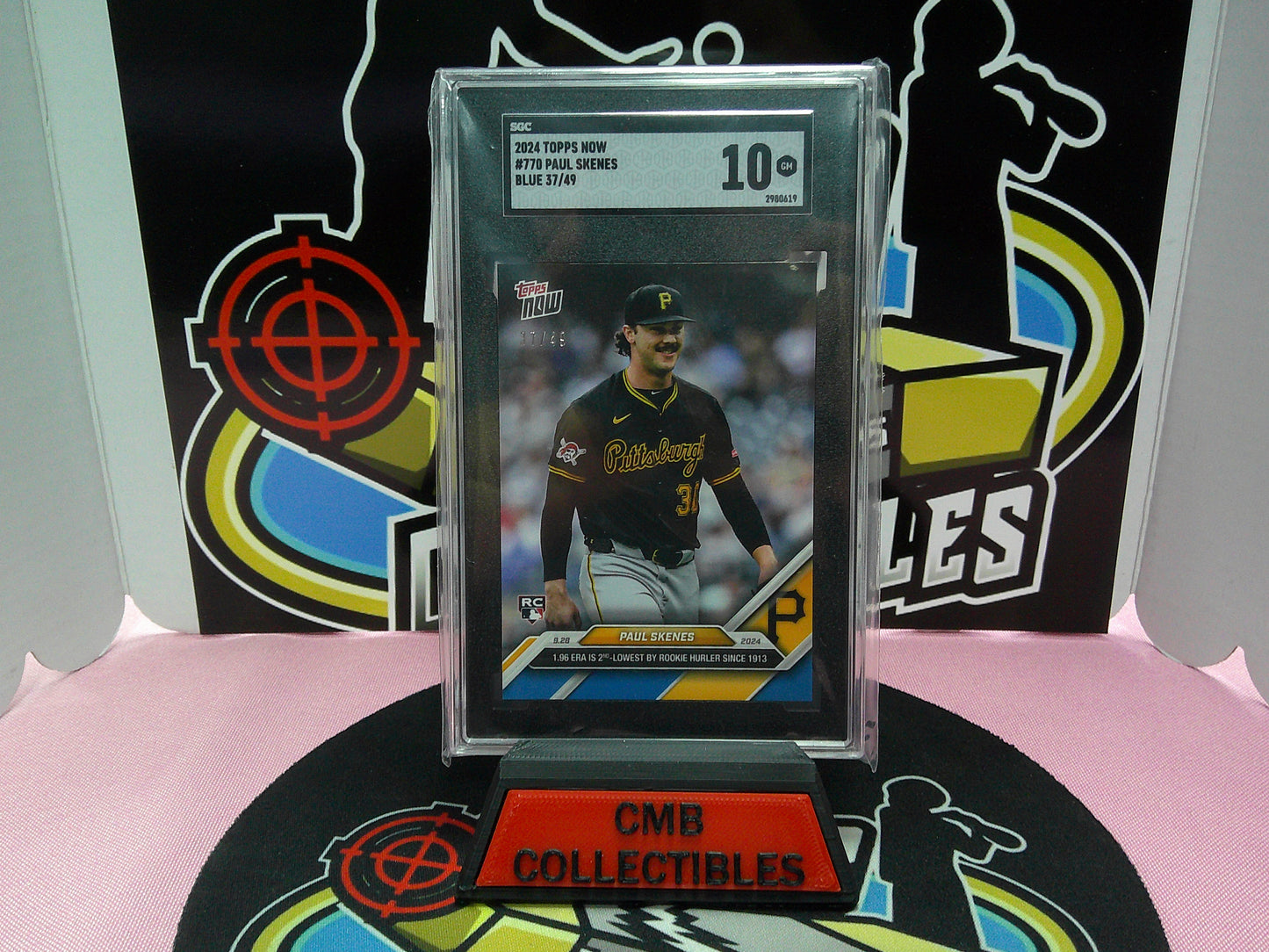 2024 Topps Now #770 Paul Skenes Blue 37/49 SGC 10